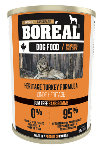 Boréal - Canadian Heritage Turkey Dog Food - Gum Free - Complete Diet - All Breed - Joint Support - Potato Free - Made in Canada