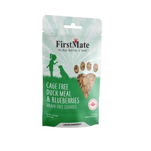 FirstMate - Cage Free Duck Meal and Blueberries Dog Treats