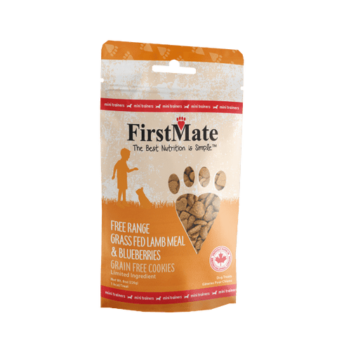 FirstMate - Mini Trainers Grass Fed Lamb Meal & Blueberries Dog Treats