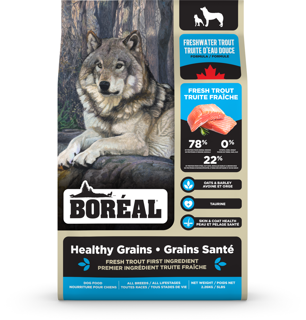 Boreal - Healthy Grains Freshwater Trout Dog Food