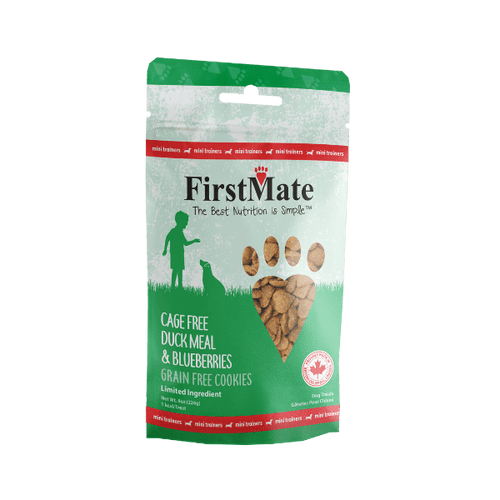 FirstMate - Mini Trainers Cage Free Duck Meal & Blueberries Dog Treats