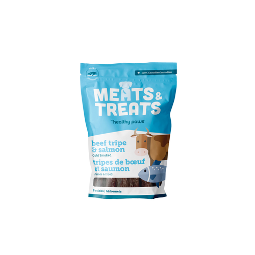 Healthy Paws - Meats & Treats Cold Smoked Beef Tripe and Salmon Sticks