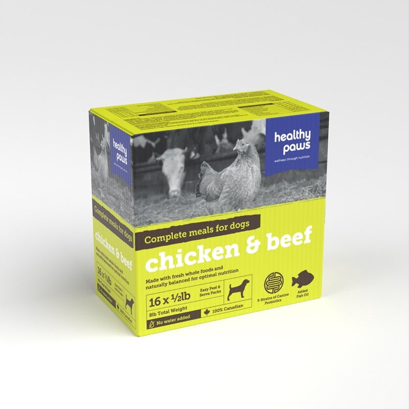 Healthy Paws - Canine Complete Variety Box: Chicken & Beef
