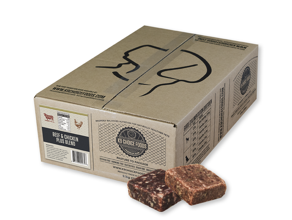 K9 Choice Foods - Chicken & Beef Plus Blend Frozen Raw Dog Food