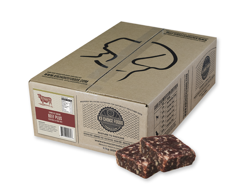 K9 Choice Foods - Beef Plus Frozen Raw Dog Food