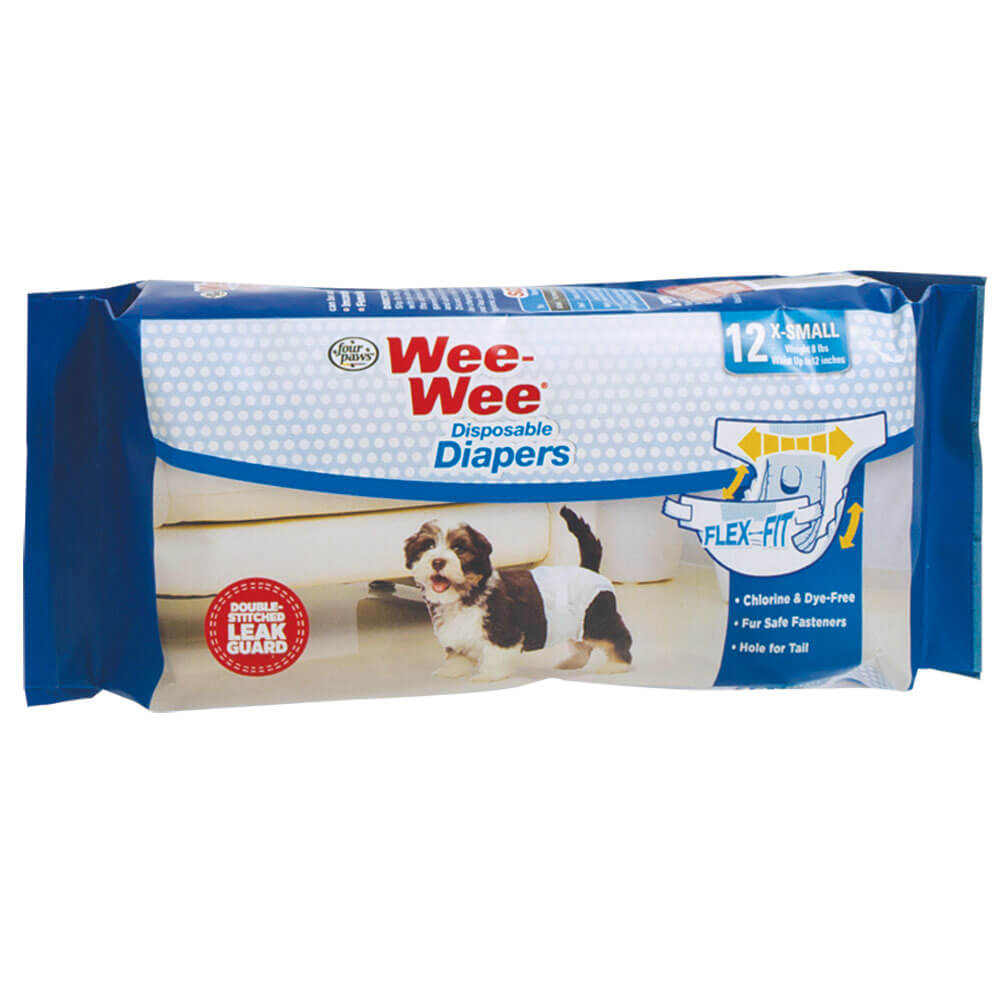 Four Paws - Wee Wee Disposable Diaper - X-Small
