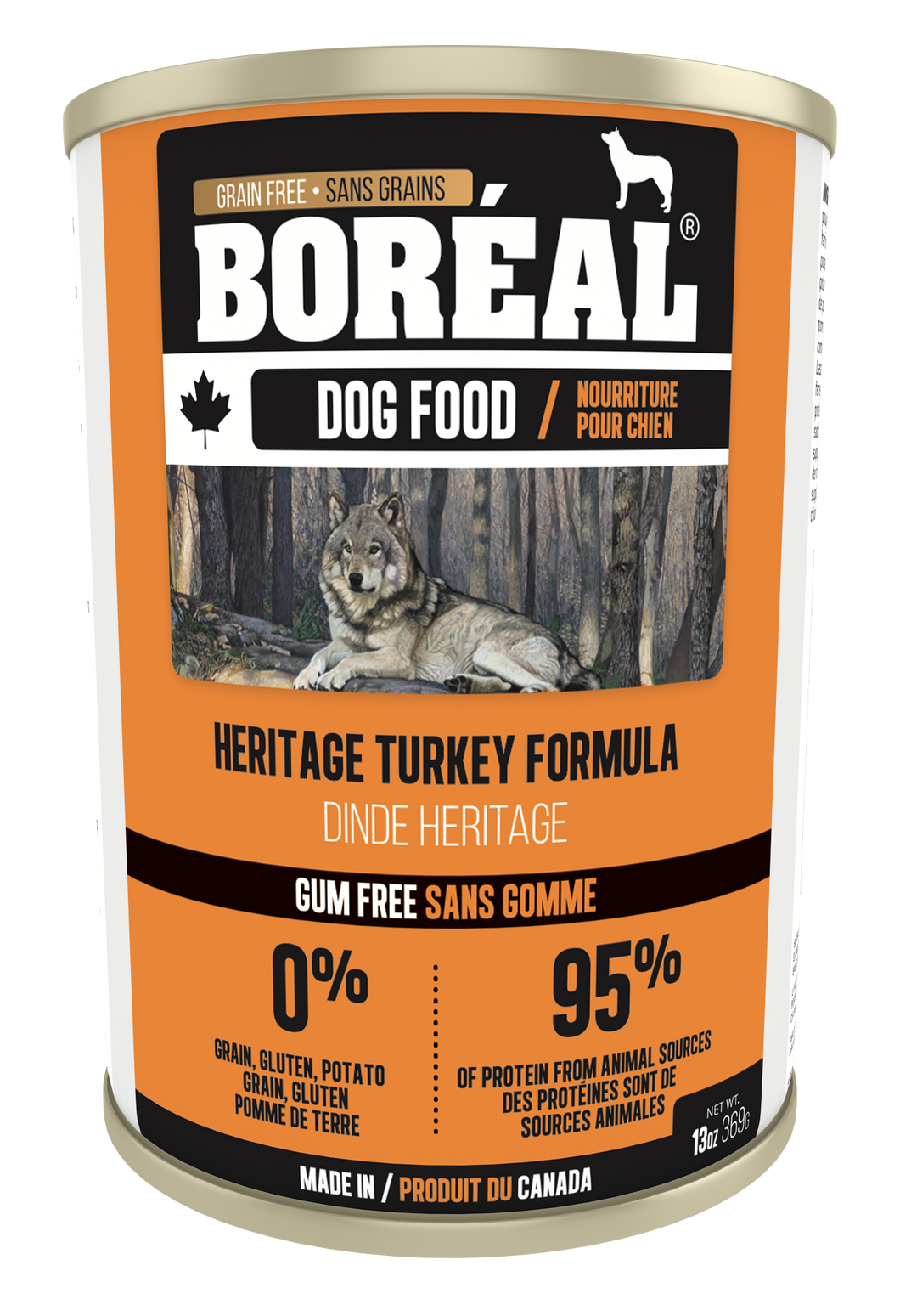 Boréal - Canadian Heritage Turkey Dog Food - Gum Free - Complete Diet - All Breed - Joint Support - Potato Free - Made in Canada