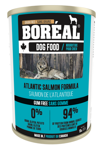Boréal - Canadian Atlantic Salmon - Dog Food - Gum Free - Complete Diet - All Breed All Lifestage - Healthy Joint Support - Potato Free - Atlantic Salmon - Made in Canada 