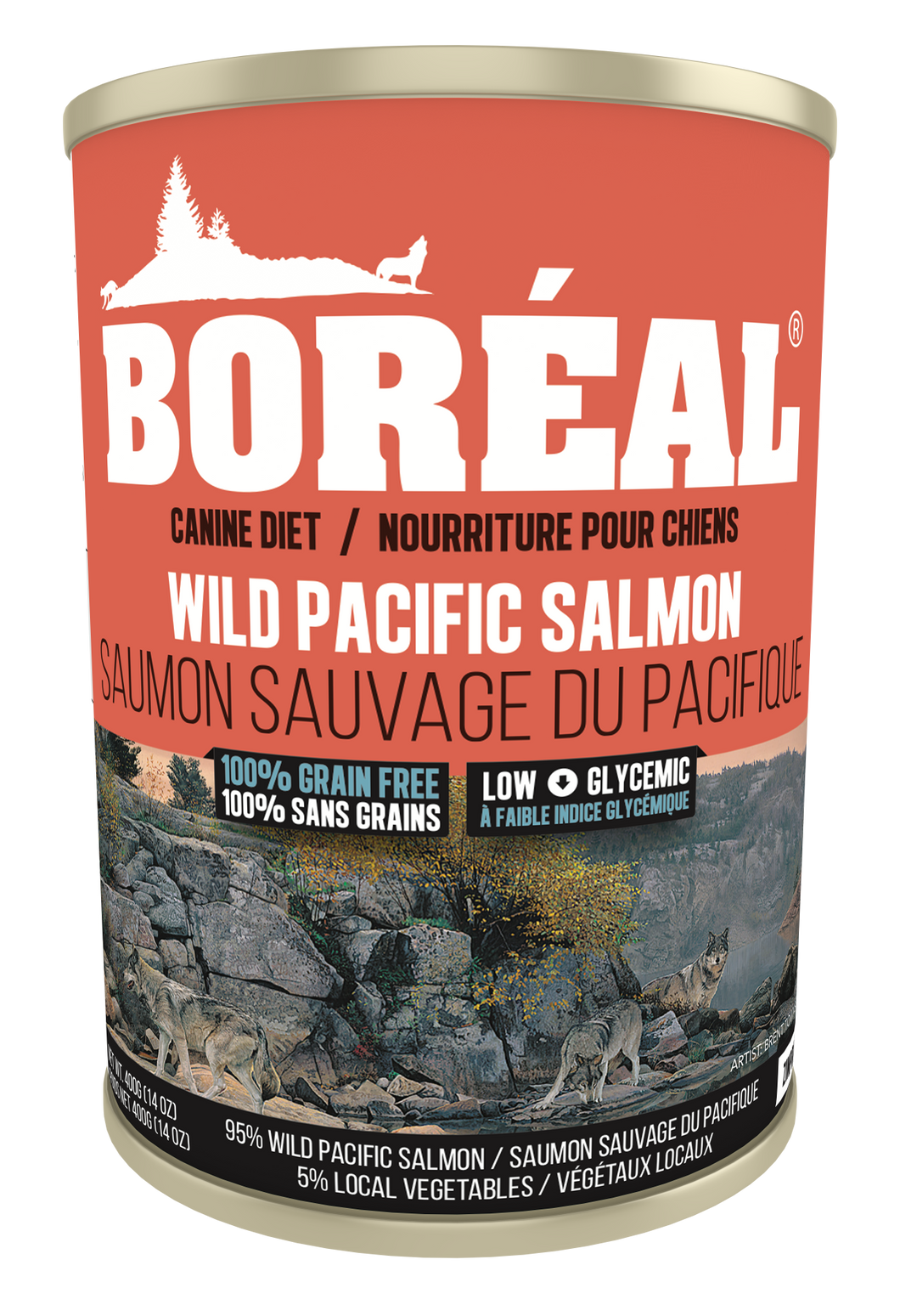 Boréal - Big Bear Wild Pacific Salmon Dog Food - All Breed - Low Glycemic - Limited Carb - Potato Free - Single Sourced Fish - Made in Canada