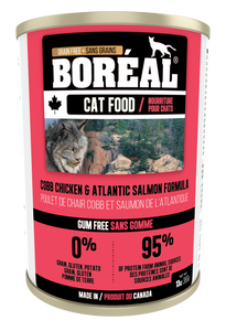 Boréal - Cobb Chicken & Atlantic Salmon - Grain Free - All Breeds Cat Food - Canadian Chicken - Atlantic Salmon - Made in Canada