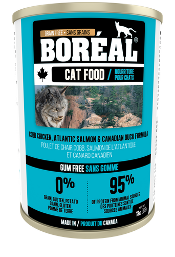 Boréal - Cobb Chicken, Canadian Duck & Atlantic Salmon Cat Food - Grain Free - Made in Canada