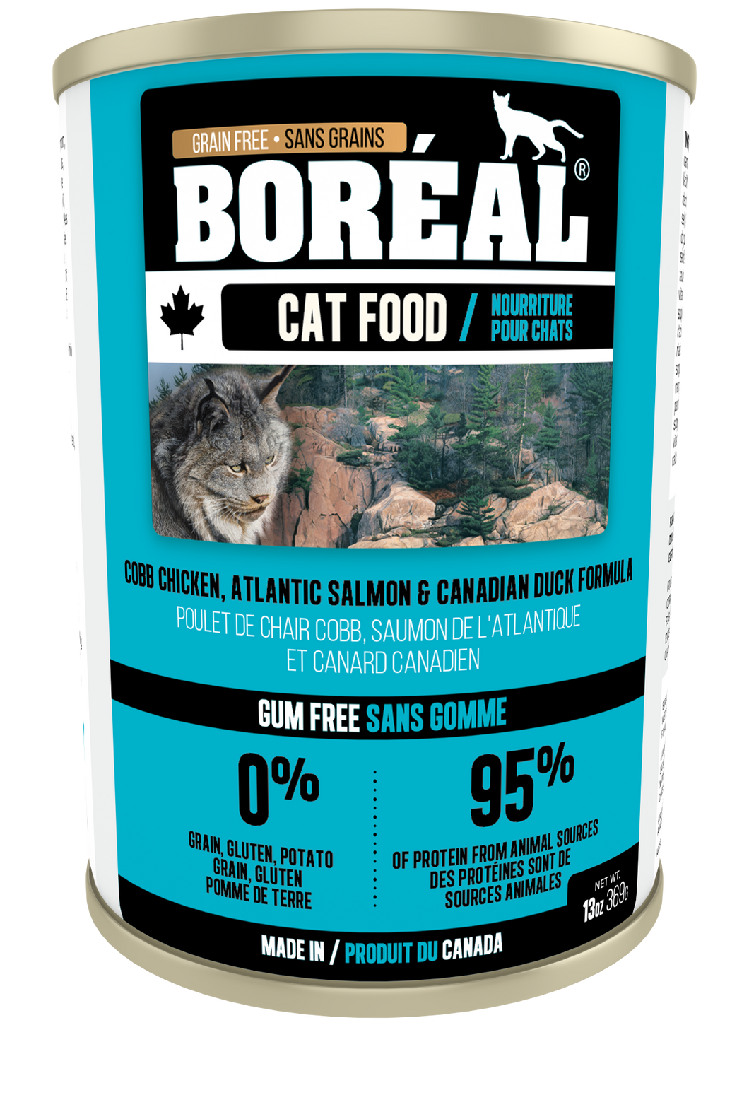 Boréal - Cobb Chicken, Canadian Duck & Atlantic Salmon Cat Food - Grain Free - Made in Canada