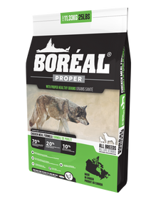Boréal - Proper CHicken Meal Low Carb Grain Inclusive Dog Food - Low Glycemic Index - All Breed - Canadian Chicken - Free Run Ontario & Quebec Chicken - North American Minerals - Naturally Preserved - Potato Free - Single Source Chicken - Single Protein - Made in Canada