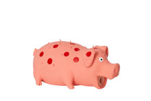 Load image into Gallery viewer, Bud&#39;z - Latex Spotted Pig Honking Dog Toy - Pink