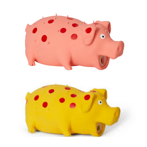 Bud'z - Latex Spotted Pig Honking Dog Toy