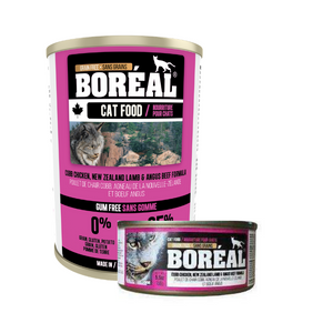 Boréal - Cobb Chicken, New Zealand Lamb & Angus Beef Cat Food - Grain Free - Canadian Chicken - Ontario & Quebec Free Run Chicken - Low Glycemic - Limited Carbs - Potato Free - Made in Canada