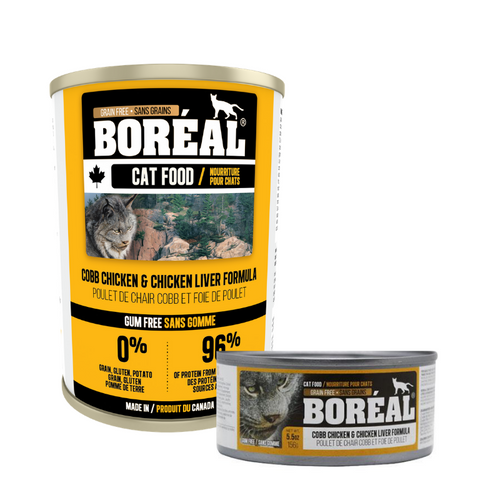 Boréal - Chicken & Chicken Liver Cat Food - Complete Diet - Grain Free - All Breed Cat Food - Canadian Chicken - Made in Canada