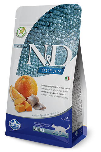 Farmina - N&D Ocean, Herring Pumpkin & Orange Cat Food