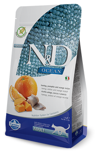 Farmina N&D Ocean, Herring Pumpkin & Orange Cat Food