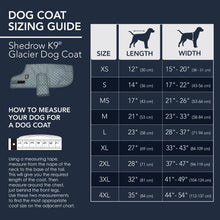 Load image into Gallery viewer, Shedrow Kp - Glacier Dog Coat - SIzing
